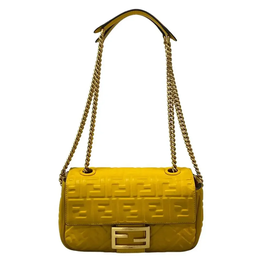 Fendi Baguette Chain Midi Shoulder Bag 8BR793